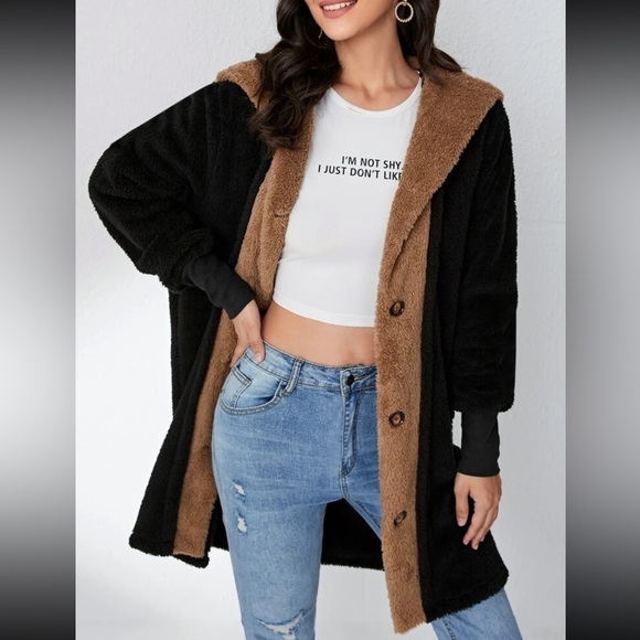 SHEIN Jackets & Blazers - 🪽[ Shein ] Fluffy Full Length Teddy Overcoat